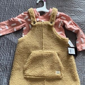 2 piece Sherpa dress set